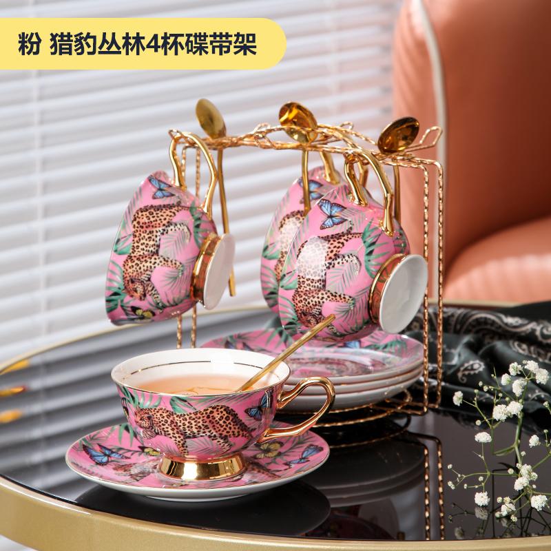 Bone China Creative Coffee Cup Saucers Set for English Afternoon Tea Party Home Decoration Mug Drinking Set