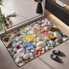 3D Expansion Wind Three-dimensional Diatom Mud Bathroom Floor Mat Absorbent Toilet Door Mat Home Non-slip Foot Mat