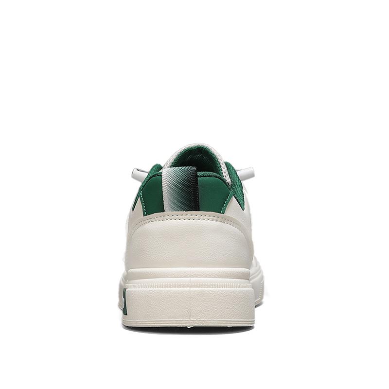 Warrior Casual Lightweight Breathable Slip-Resistant Durable Low-Top Skate Shoes Men Sneaker Beige Dark-Green WXP(WZ)-174103