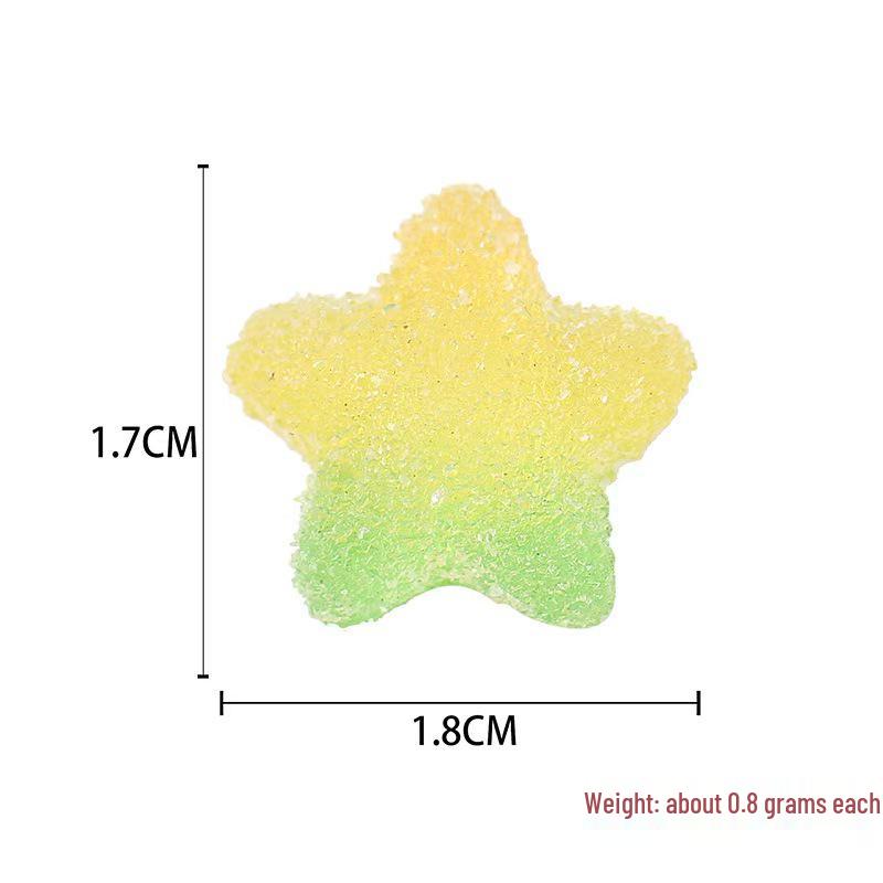 Gradient Heart & Star DIY Phone Case and Candy Color Earrings Set