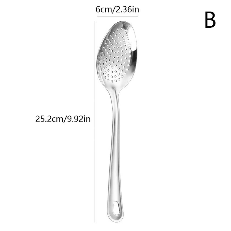 

Нержавеющая сталь ложка-сито кухонный дуршлаг ложка фильтр-сито пищевой совок перфорированный шумовка дуршлаг B