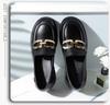 Women's 2024 Spring/Summer Platform Loafers: British-Style, Low-Top, Patent Leather Flats