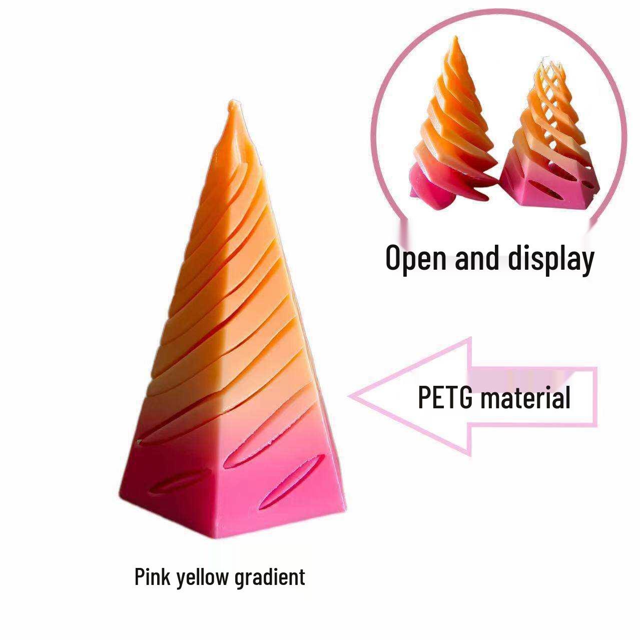 Silky Black Spiral Cone 3D Structure: Stackable Retractable Decompression Toy