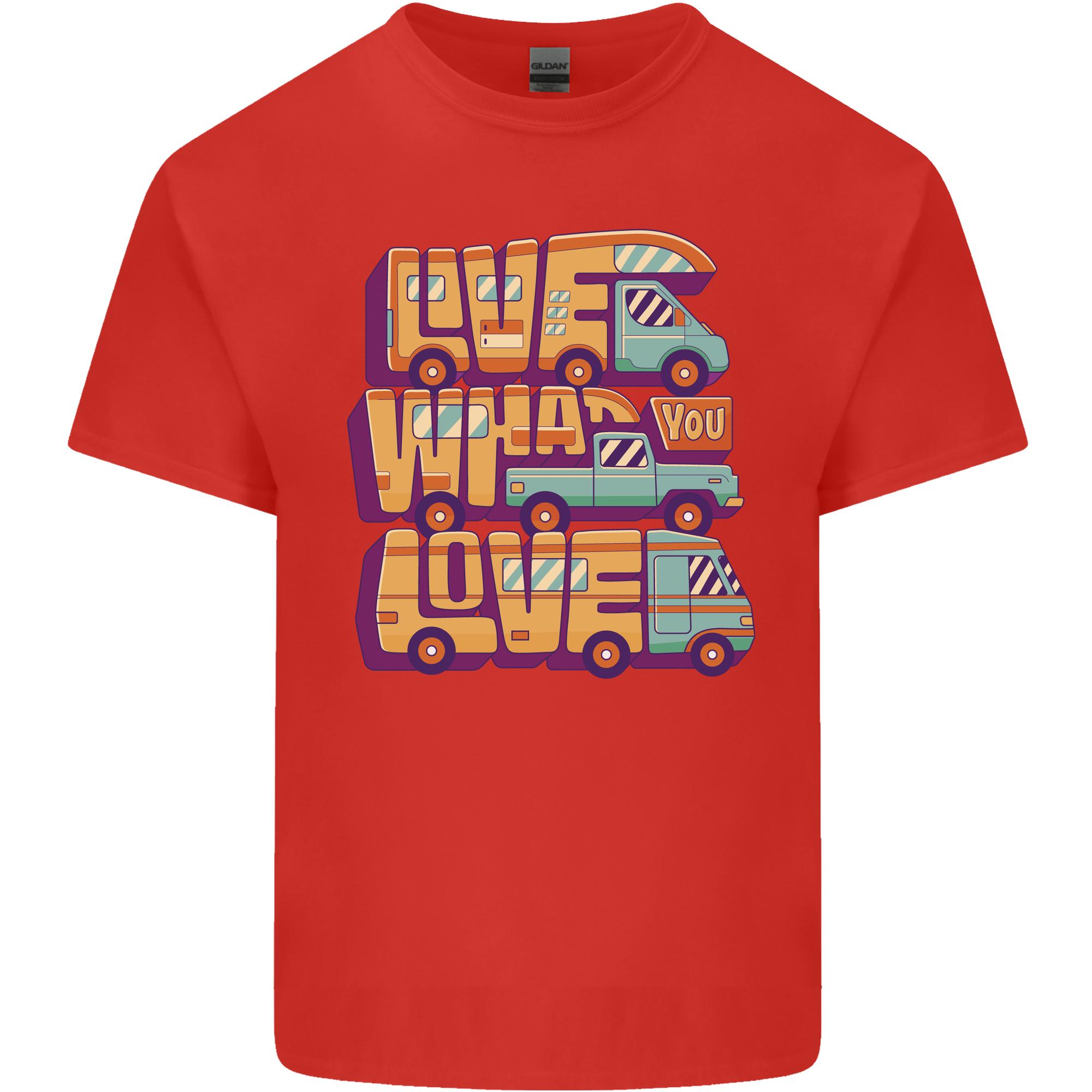 Motorhome Live What You Love RV Caravan Unisexs Light Cotton TShirt S