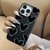 Cute Black Heart Retro Phone Case For Xiaomi Mi Lite 5G Ne Cases Xiaomi 17 Pro Max 13 14 15 12 Pro 12T 13t 14t 15t Luxury Funda