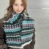 Women Soft Solid Color Scarf Warm Thick Plush Shawl Casual Autumn Winter Fashion Neck Scarf For Daily Outdoor