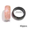 Gold Foil Round Bangles Glitter Resin Bangles Trendy Wide Bangles  for Women