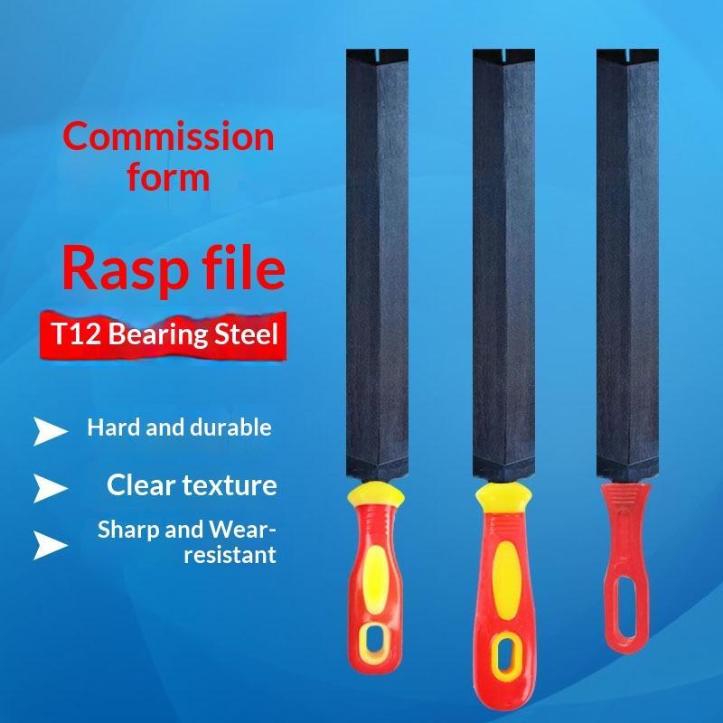 1 Pack T12 Bearing Steel Rhombus Files With Non Slip Handles Sturdy Durable For Woodworking Metal Grinding DIY Tasks