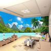 Mural Wallpaper 3d Coconut Tree Landscape Mural Nature Scenery Wall Mural Living Room Tv Sofa Bedroom Home Decor