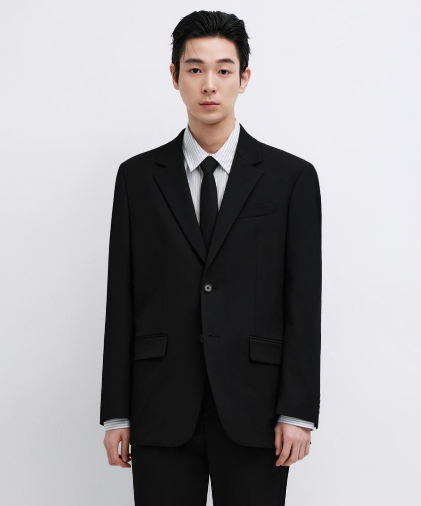 Musinsa Standard Relaxed Basic Blazer [Black]