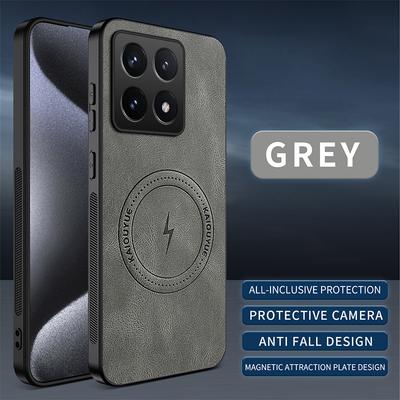Vintage Skóra Owcza Magnetyczne Skórzane Miękkie Etui Na Xiaomi 17 Pro Max 14T 15T Silikonowy Bumper Pokrowiec na Telefon Mi 15T Pro Obudowa Mi 14T