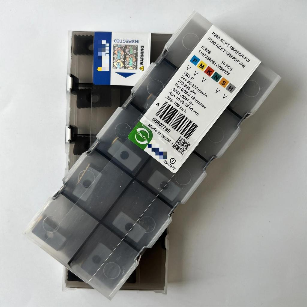 P290 ACKT1806PDR-FW IC808 / Industrial indexable Carbide Inserts 10 Pcs