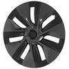 4 Pcs 19in Wheel Hub Cover Cap Fully Wrap Hubcap Rim Protector Trim Replacement for Tesla Model Y 2020‑2023 Carbon