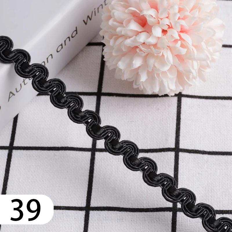 15 Meter Curtain Fringe Lace Edge 1.2cm Width Tassel Lace Trim Ribbon For Sewing Sofa Pillow Home Upholstery DIY Accessories