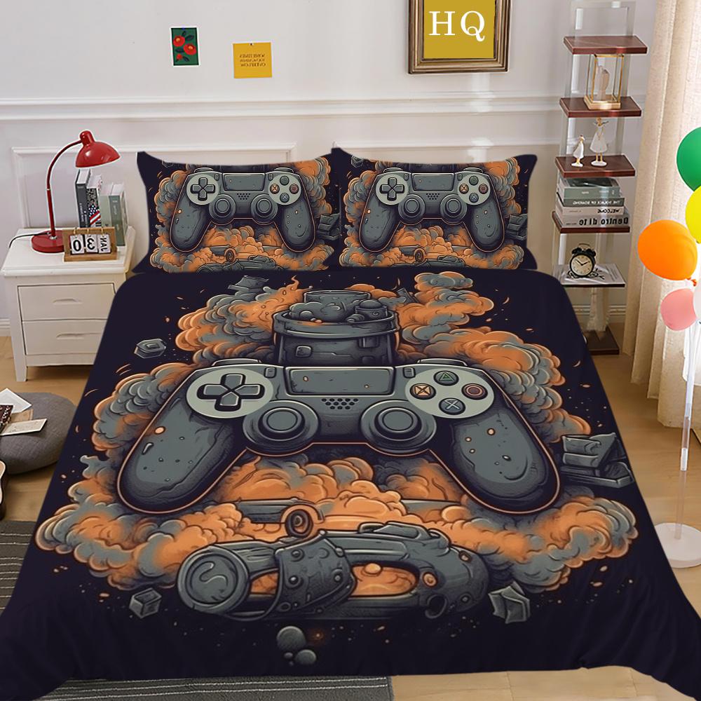 Housse de couette 3D à la mode, couvre-lit de maison, taille Queen, costumes, housse de couette douce, ensembles de literie de luxe