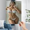 Neue Trendige HD Metall Wandkunst Modernes D Flaches Design mit einer Elegant Athletischen Frau mit Langen Haaren, die ein Atemberaubendes Weiß trägt