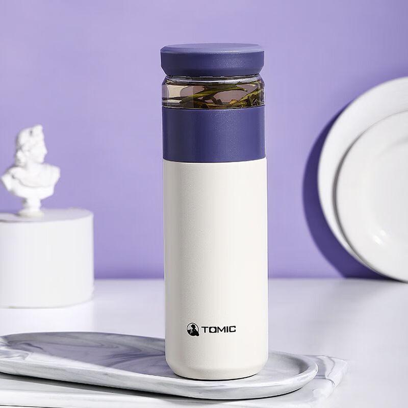 Temec 520ML Tea Infuser Ceramic Insulated Tumbler