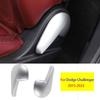 For Dodge Challenger 2015-2023 Matte Silver  Seat Adjust Handle Button Panel 2X