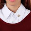 Diamonding Jewelry Chic Crown Crystal Stones Brooch Pin Women Shirt Jacket Collar