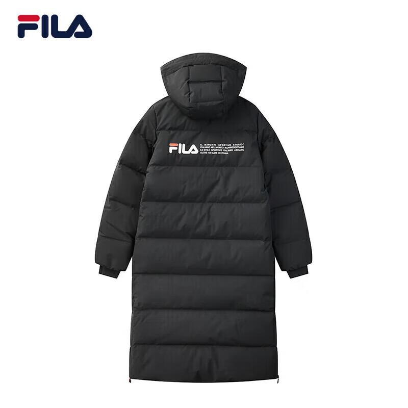 FILA Women's Winter Hooded Mid-Length Down Jacket