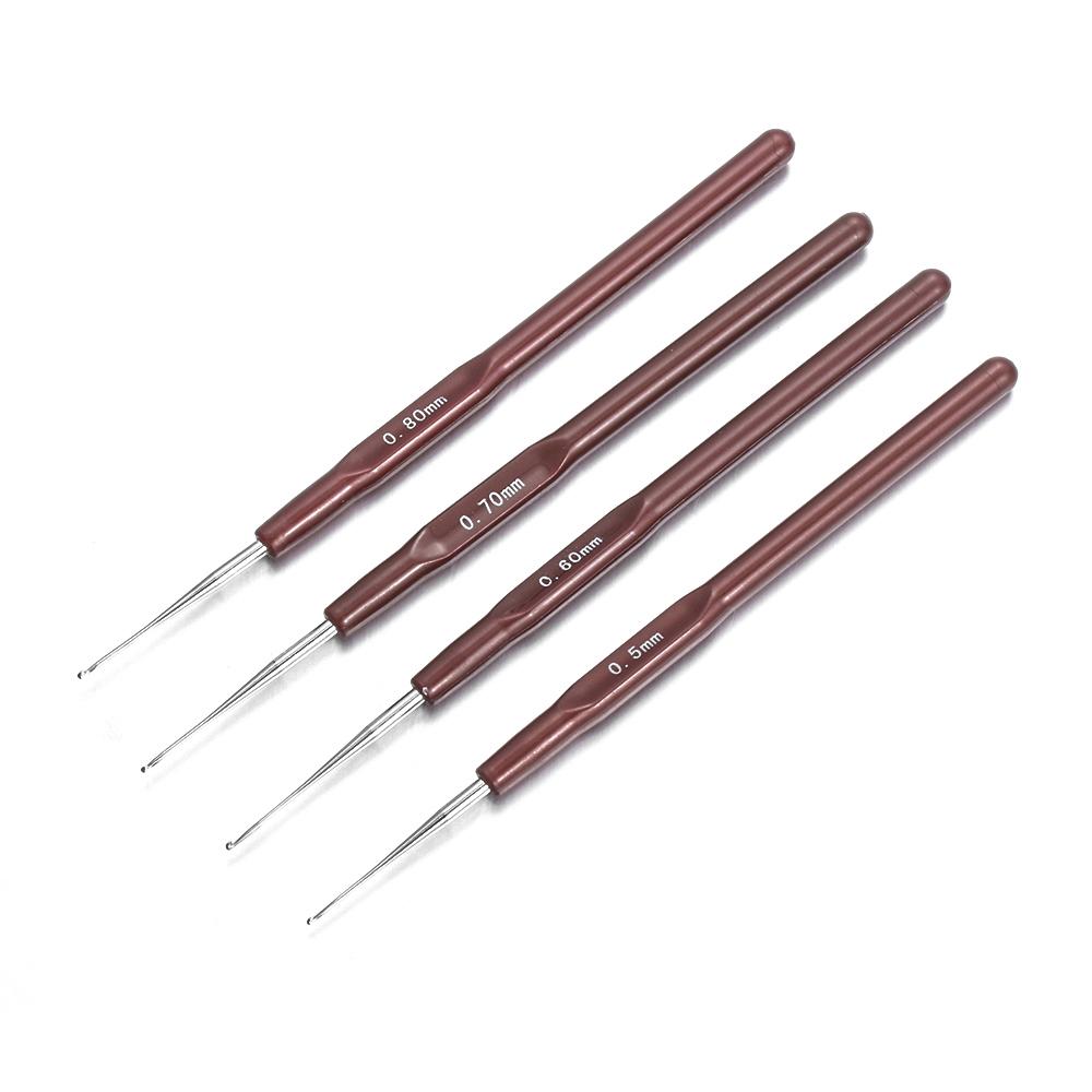 Plastic Handle Wig Making Tools Hook Needle Dreadlock Crochet Needles Micro Hook Hair Making Tools