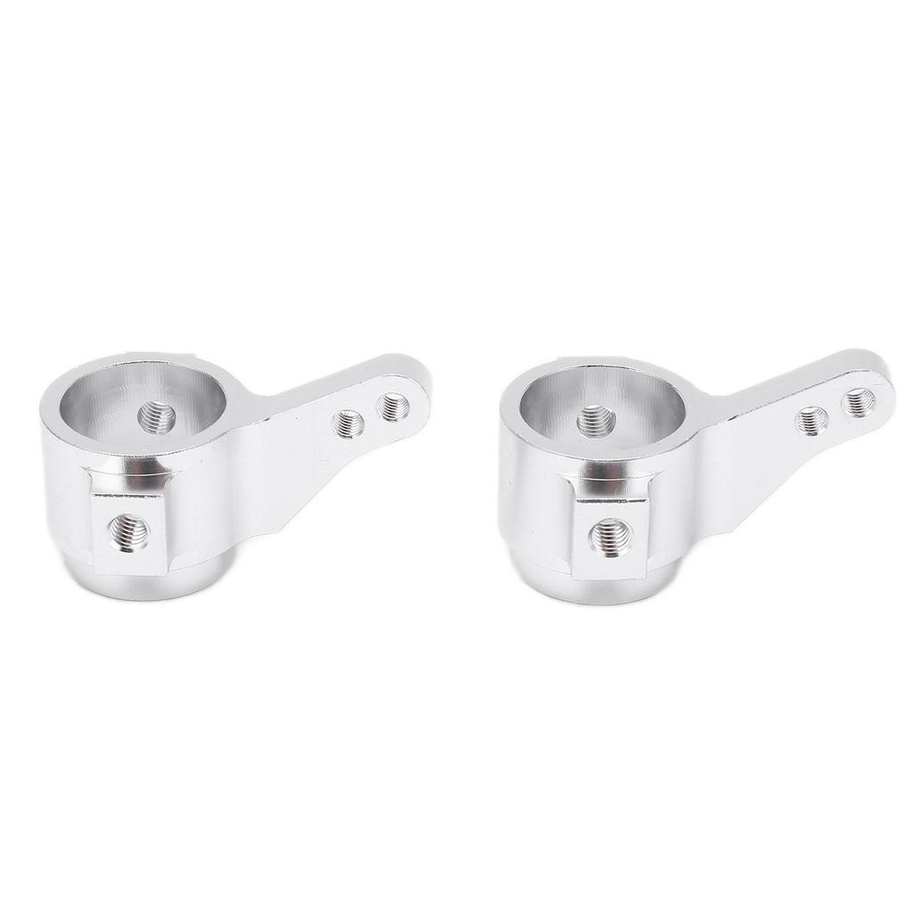 2Pcs Steering Cups Aluminum Alloy RC Car Replacement Parts Accessories for TAMIYA CC01Silver