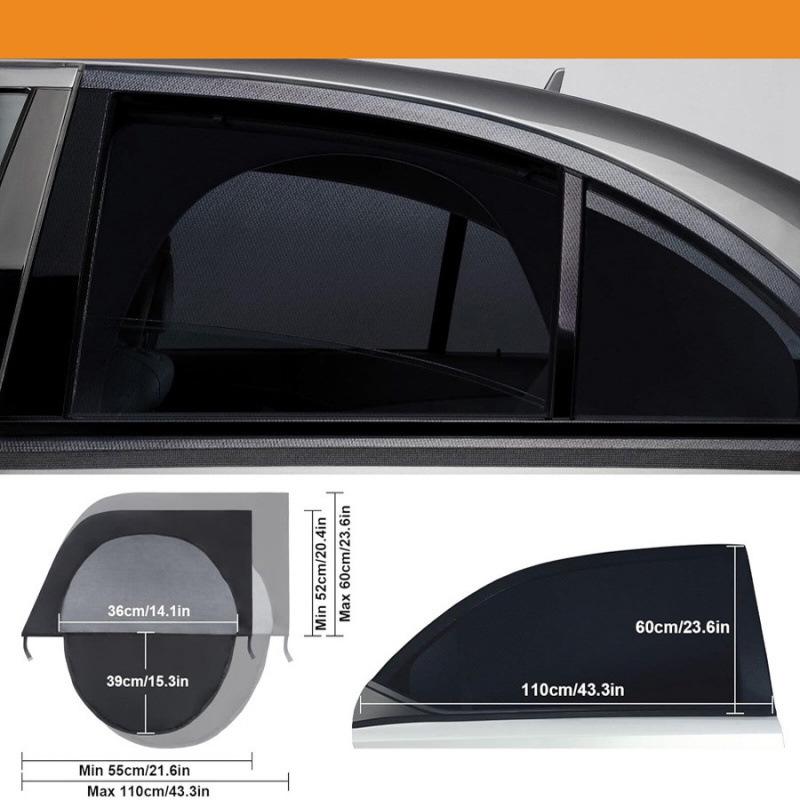 Upgraded Zipper Style Car Mosquito Curtain & Sunshade - Ventilated and Breathable