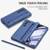 NINKI Slim Pen Case for Samsung Galaxy Z Fold 6 Case with Blue S Pen and Stylus Pen Holder & Kickstand,Hinge Case for Samsung Z Fold 6