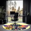 Transformers Printed Round Rug Carpet Chair Rug Area Rug Entryway Doormats,for Office Chair Living Room Bedroom Kitchen Room.
