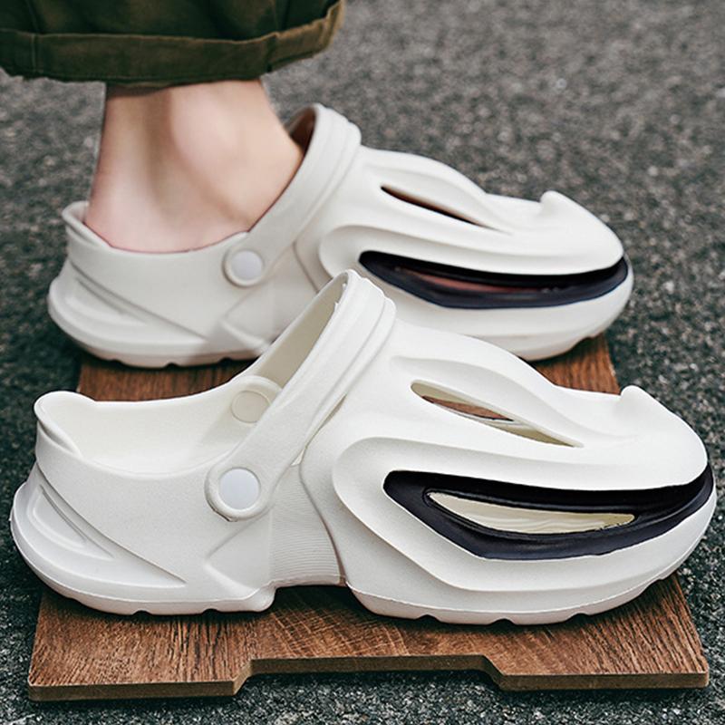 Fashion Smile Pop Men's Fashion EVA Beach Shoes Increase Height Casual Thick Sole Men's Sandals Summer Soft Non-slip Men Slippers