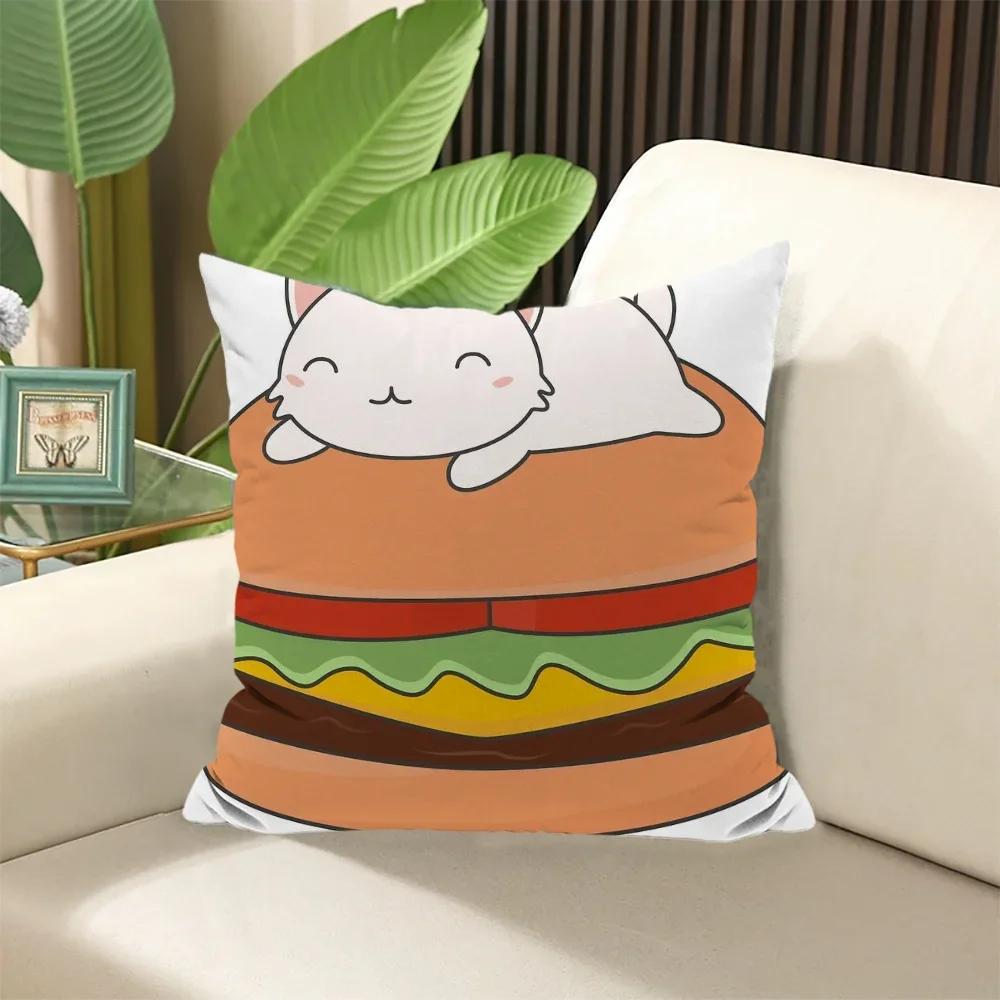 Kawaii Cat Decorative Pillows Anime Pillow Cover Sofa Cushions Cushion Covers Pillowcase x Body Fall Decor Bed Throw