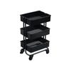 Pretend Play Bookshelf with Wheels Storage Display Rack Simulation Shelf Bookshelf Furniture Toys