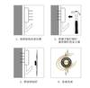 Wrought Iron Quartz Sweep Second Wall Clock Creative Simple Home Living Room Wall Clock Office Hotel Lobby Hanging DecoratQ4N9M5