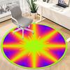 1pc Rainbow Circle Chair Carpet for Office, Non-slip, Soft and Durable Office Rug, Perfect for Office yy260127120