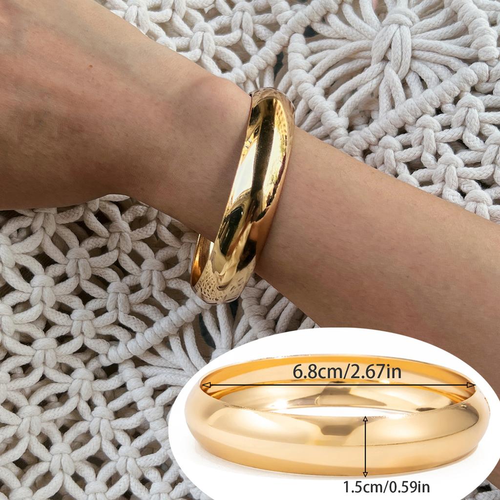 Fashion Smudge Acrylic Wide Bracelet Bracelet Exaggerated Irregular Plain Ring Resin Bracelet Female