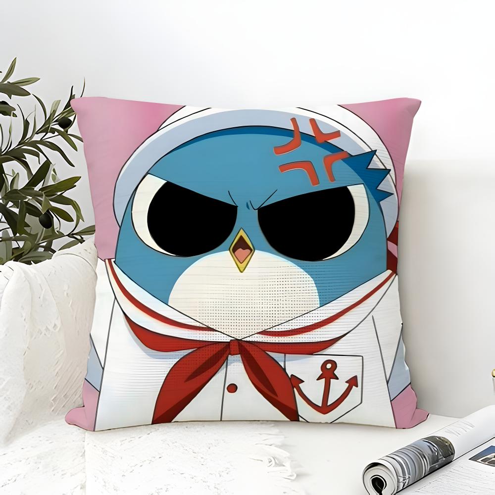 Pillow Case Cotton Linen Fabric Square Zipper Pillowcase Home Decorative Living Room Comic Anime M-Mermaid Melody Pichi Pichi 4