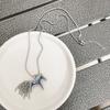 Funny Enamel Cartoon Horse Metal Multi Chain Tassel Pendant Necklaces for Women Silver Plated Beads Chain Chokers Gift Accessory