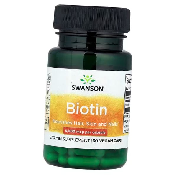 Biotin, Biotin 5000, Swanson 100caps (36280063)