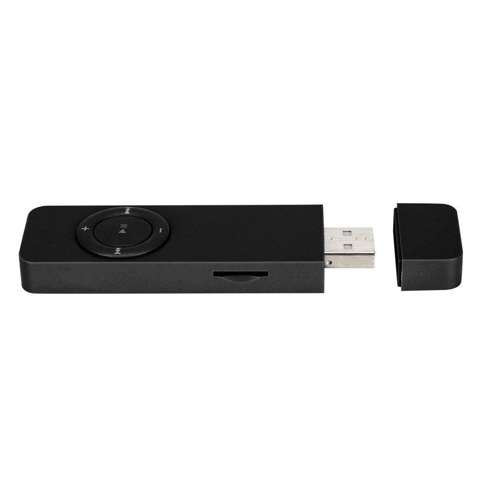 MP3 Music Player Portable Music Media MP3 Player with Lanyard for Listening To MusicBlack