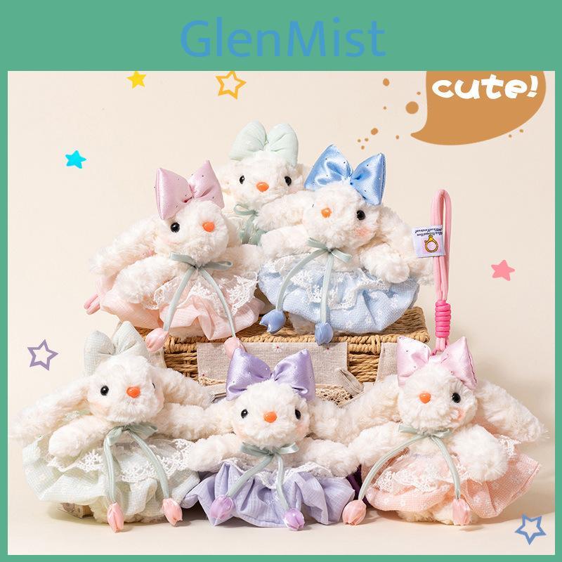 Cute Rabbit Plush Keychain With Pp Cotton Filling For Bag Decor And Gift