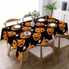 Halloween Pumpkin Rectangle Tablecloth for Tables Decor Dining Room Waterproof Wedding Party Table Cloth Halloween Decorations