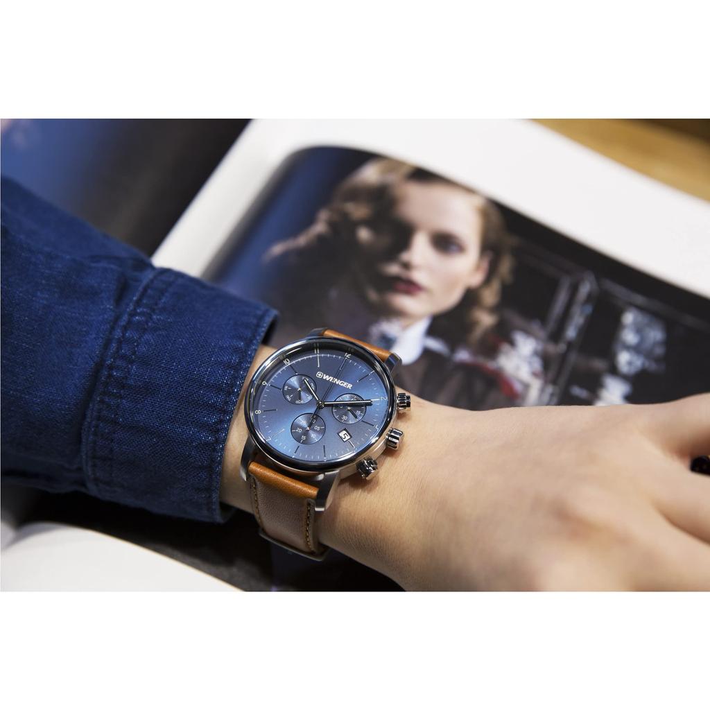 Wenger URBAN CLASSIC CHRONO Wristwatch, 01.1743.104, Quartz Movement, Gift [Official Japanese Product]