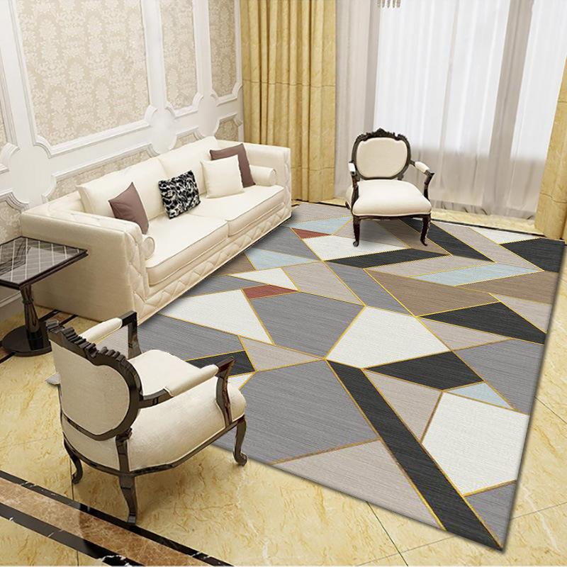 Style Living Room Carpet Floor Mat Simple Nordic Printed Carpet Bedroom Bedside Blanket Wholesale