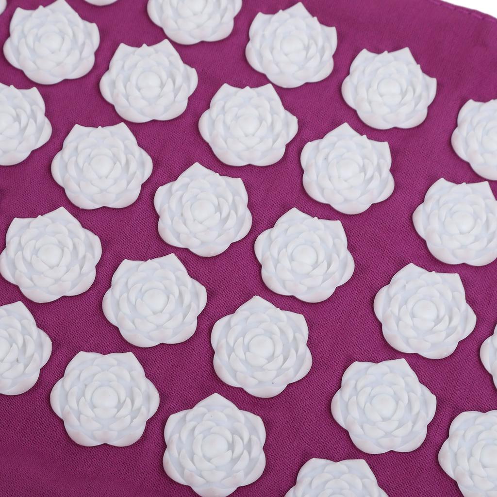 Acupressure Belt Relaxing Stress Relief Cotton Fabric ABS Flower Shaped Acupressure Massage Mat for Home