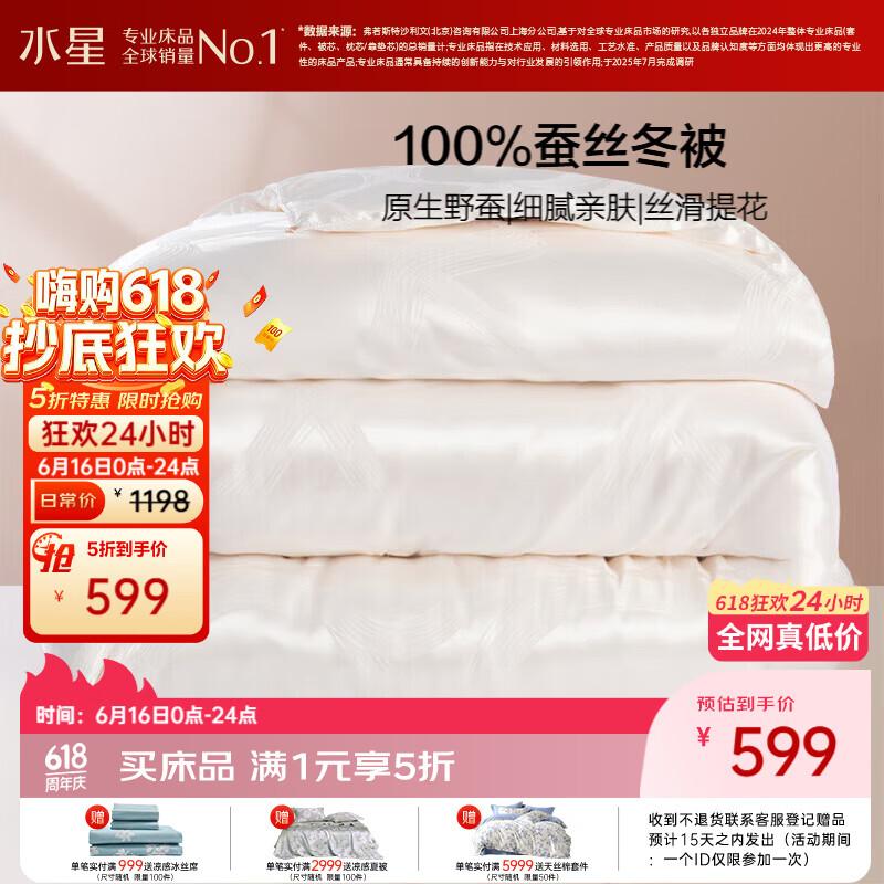 Зимнее одеяло из тутового шелка Mercury Home Textiles 200cm x 230cm
