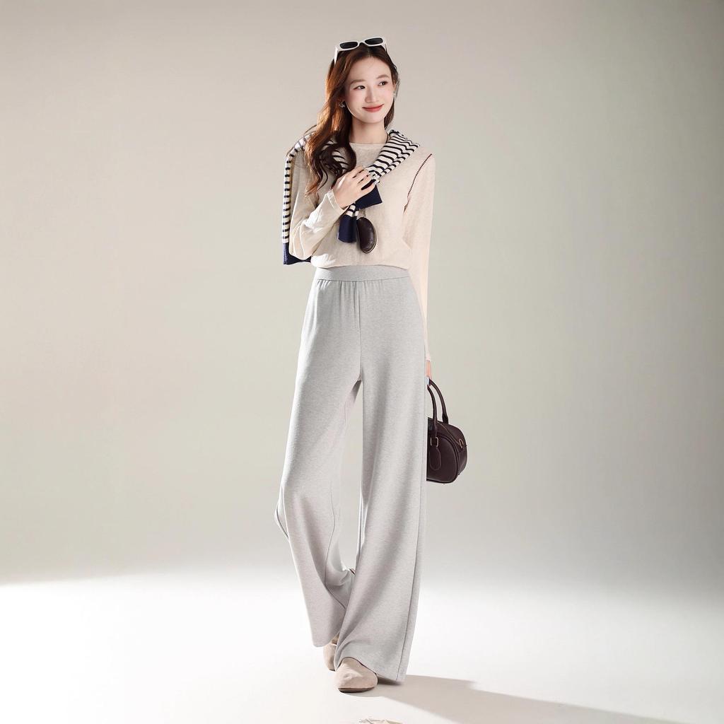 Pantaloni a Maglia Larghi in Misto Lana - Da Donna, Snellenti, Comodi, Morbidi e Accoglienti per l'Autunno