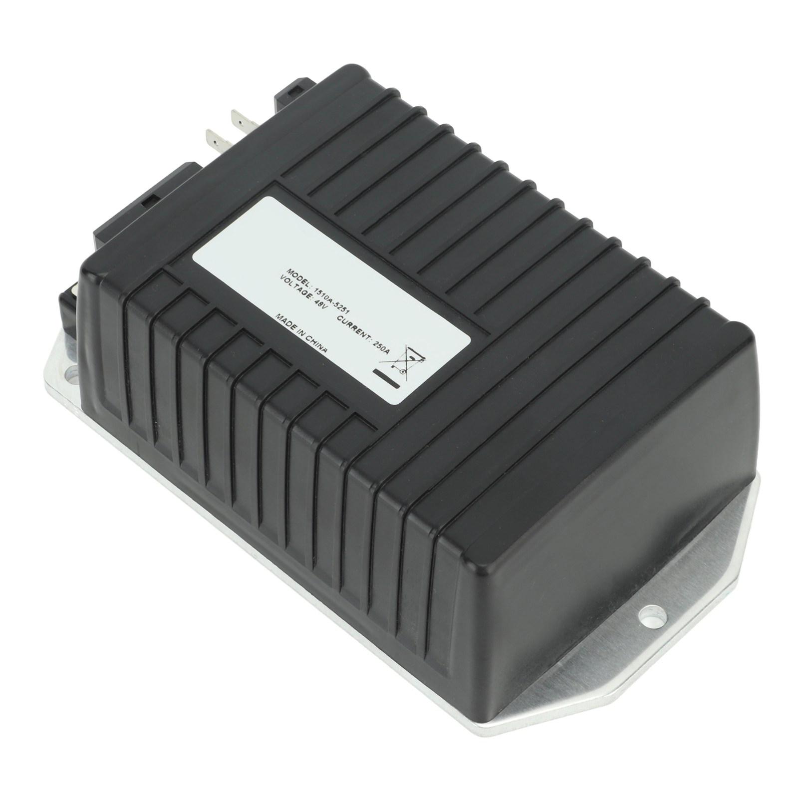 

DC Motor Controller 48V 250A Aluminum Alloy Fast Heat Dissipation 1266A 5201 Replacement for EZGO