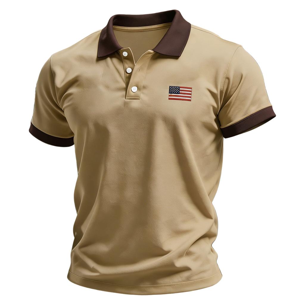 Men's Summer Print Short Sleeve Lapel Shirt Men's Casual Fashion Shirt