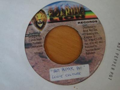 7inch Record LOUIE CULTURE  Hot Pepper Pot NONE ROARING LION 2003 Jamaica Reggae Ska  Dub Used