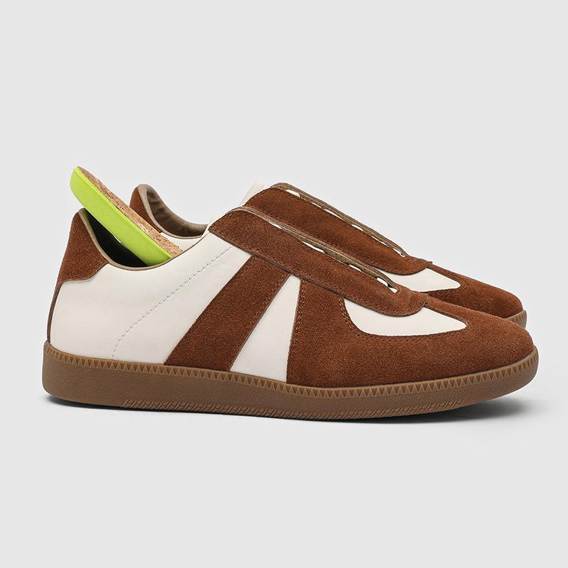 Versatile Trendy Board Shoes, Retro Moral Training Shoes, Comfortable Foot Cover, Leather Shoes, Thin-Soled Classic Little White Shoes